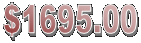 $1695.00